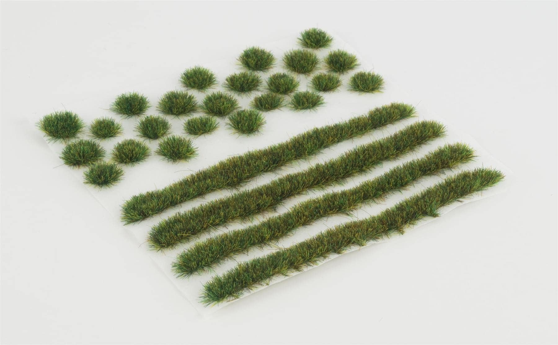 WWScenics Static Grass Tuft & Strip Set | 4mm Summer | SUM4MIX | for Model Scenery