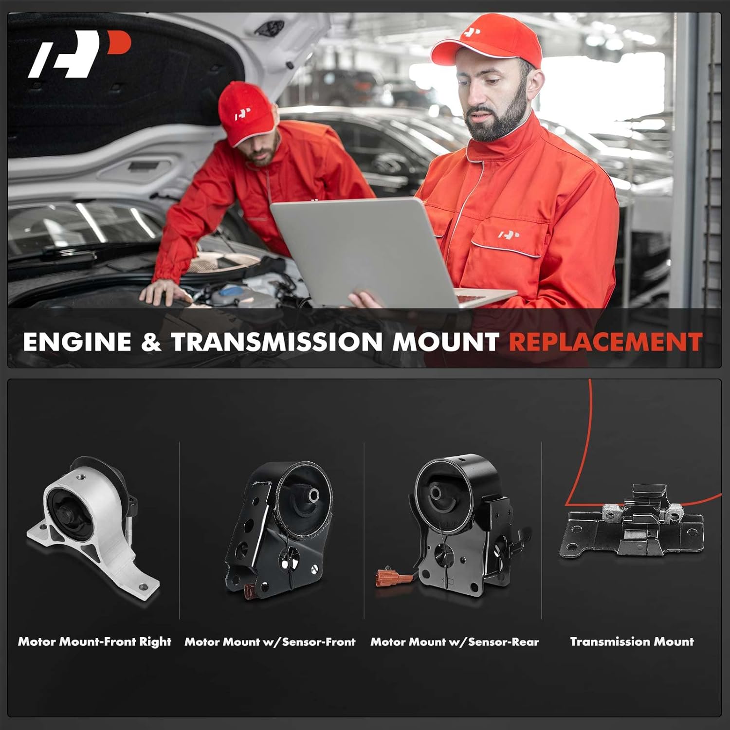 A-Premium 4PCS Engine Motor Mount Transmission Mount Set Compatible with Nissan Altima 2005-2006, Maxima 2004-2006, Quest 2004-2009, V6 3.5L, Automatic Transmission, Replace# 112708J10A, 113208Y00A