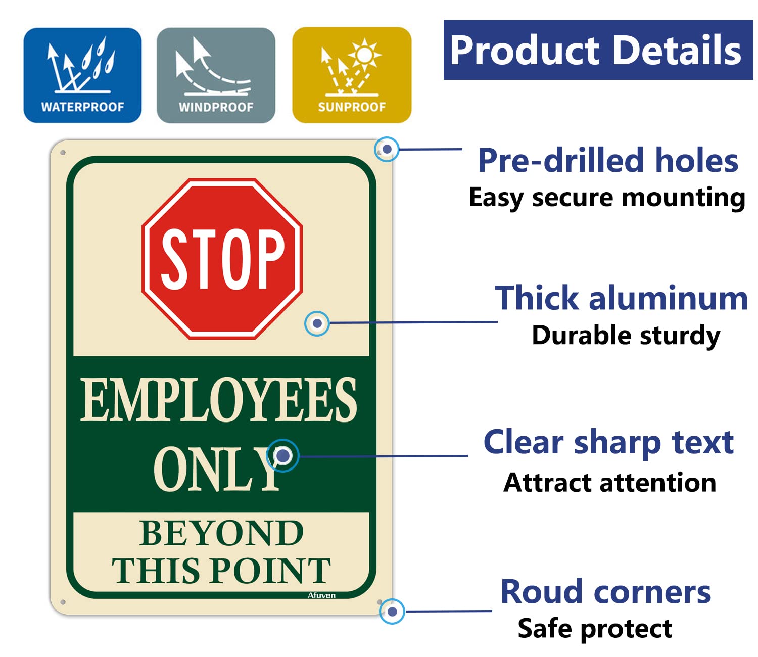 amazon-com-employees-only-beyond-this-point-sign-10-x7-stop-do-not-enter-restricted-area-metal-reflective-rust-free-aluminum-uv-protected-waterproof-easy-mounting-for-outdoor-use-2-pack for Employees Only Beyond This Point Sign Free Printable Amazon.com: Employees Only Beyond This Point Sign 10