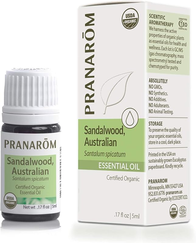 Óleo essencial de sândalo australiano orgânico Pranarom 5 mL