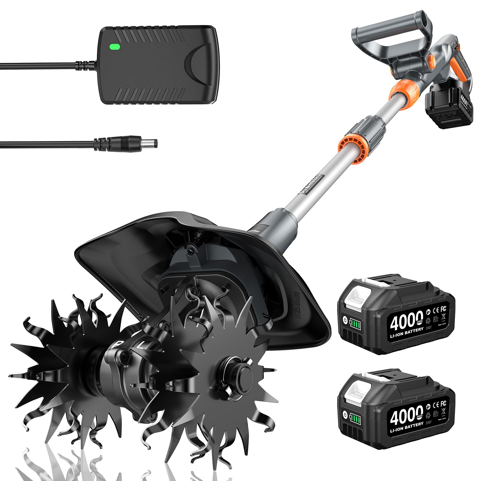 TaskStar Cordless Tiller Cultivator