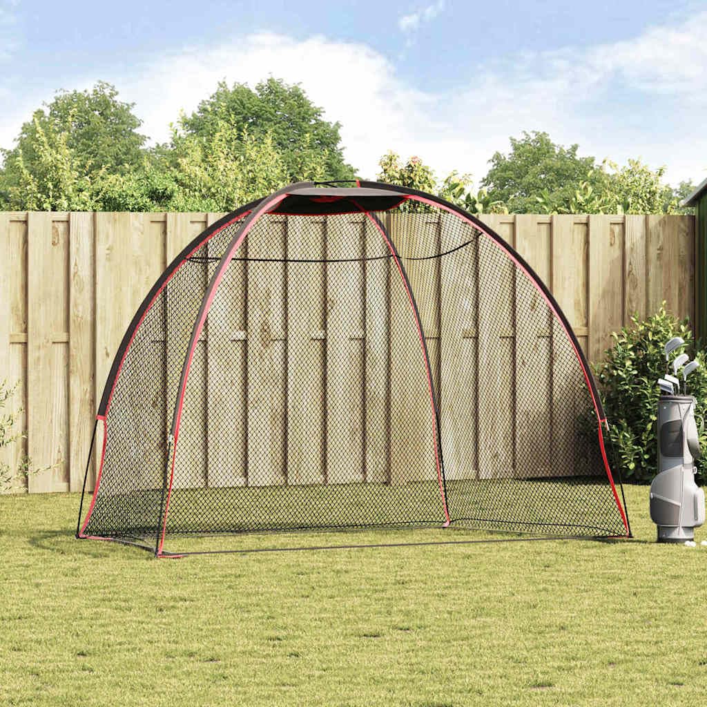 vidaXL Ayuda de Entrenamiento de Golf Negro 314 x 150 x 206 cm, Logra Progreso con Esta Ayuda de Golf Duradera, Entrenar al Aire Libre y refinar Tus Habilidades.