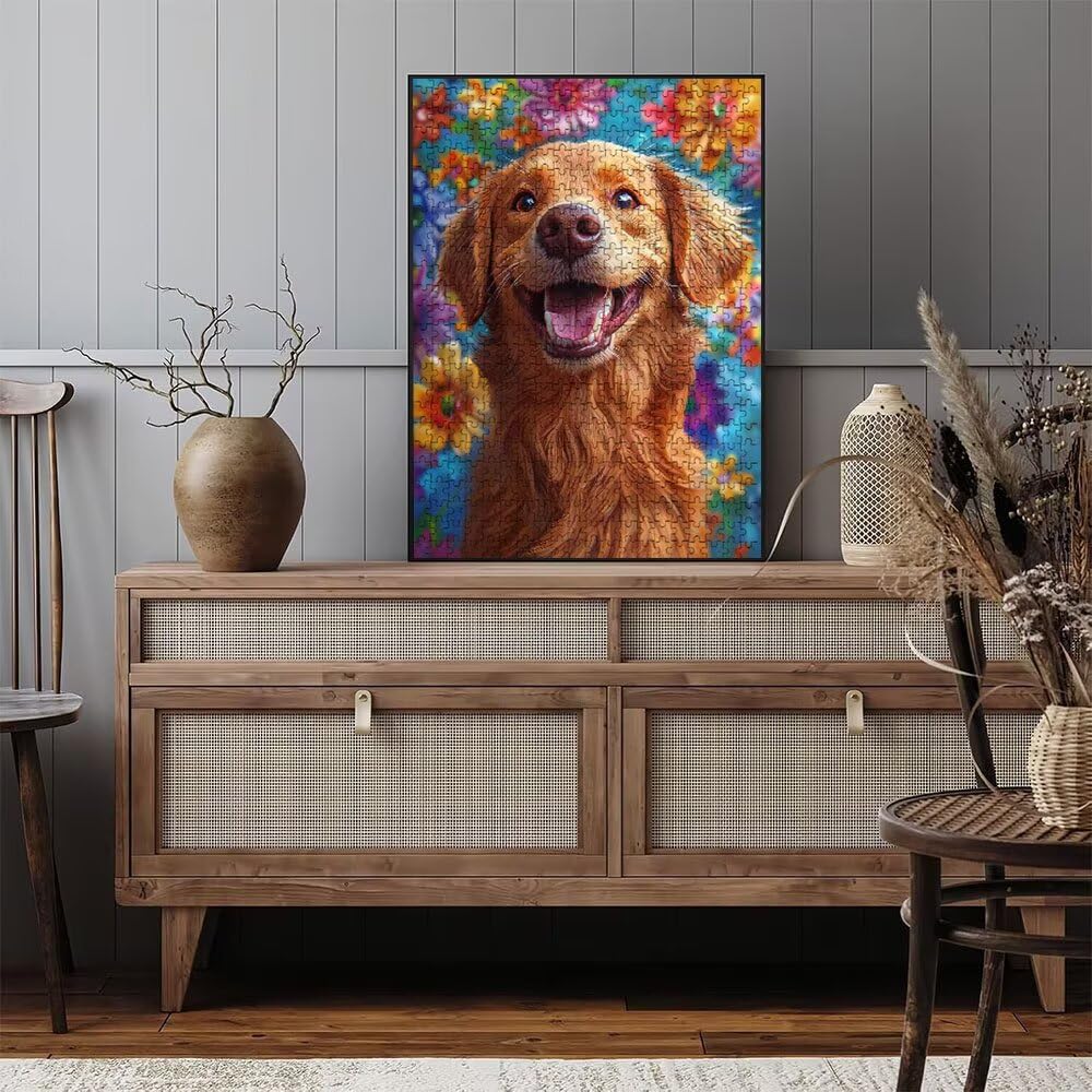 Puzzle 6000 sztuk, urocze puzzle dla psów dla dorosłych 6000, drewniane puzzle, klasyczne gry edukacyjne, niemożliwe wyzwanie, gry i zajęcia rodzinne, prezent kreatywny DX0YL1-514