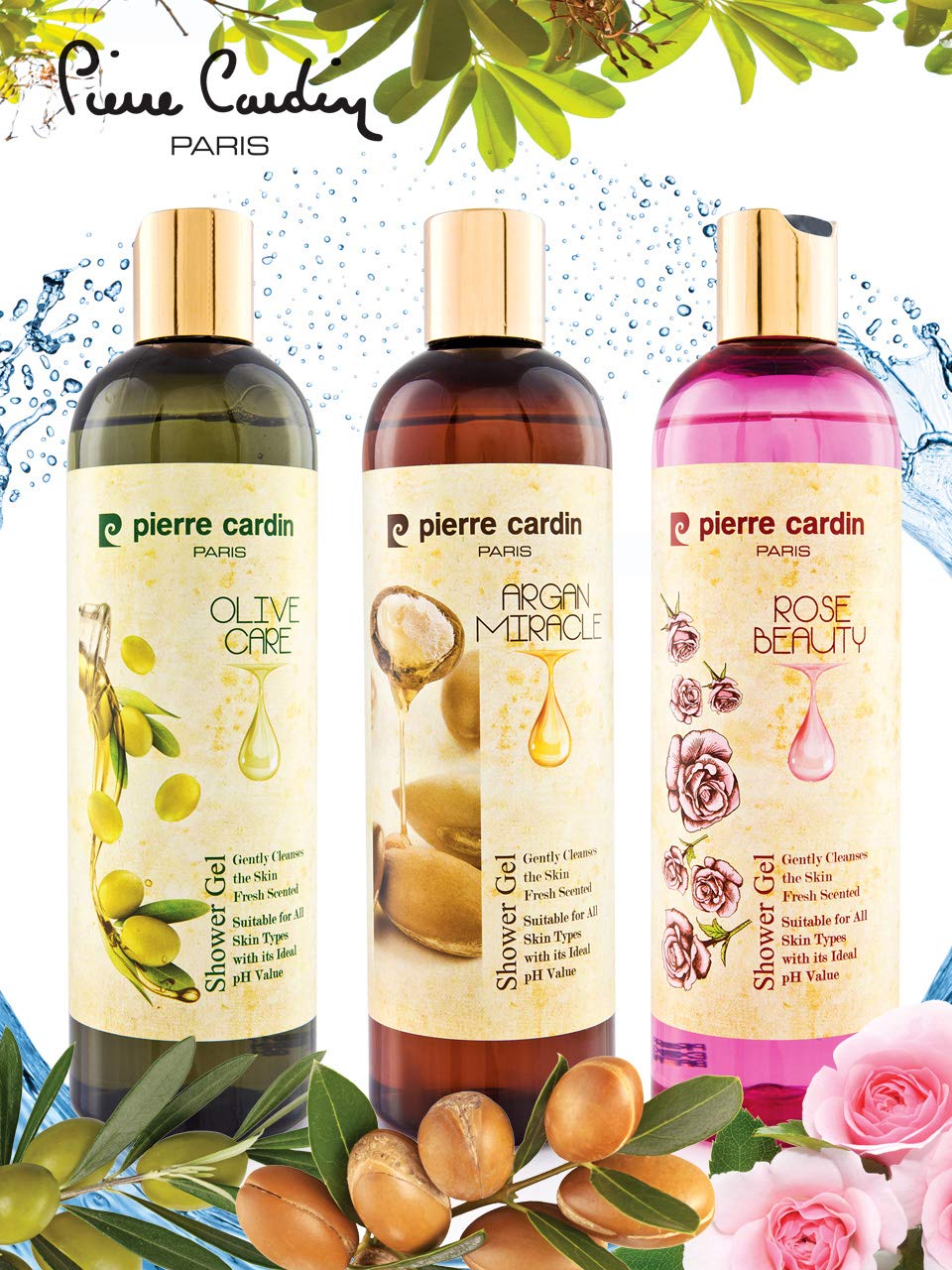 Pierre Cardin Argan Yağı Özlü E Vitaminli pH Dengeli Canlandırıcı Duş Jeli - 400 ML 1 Paket