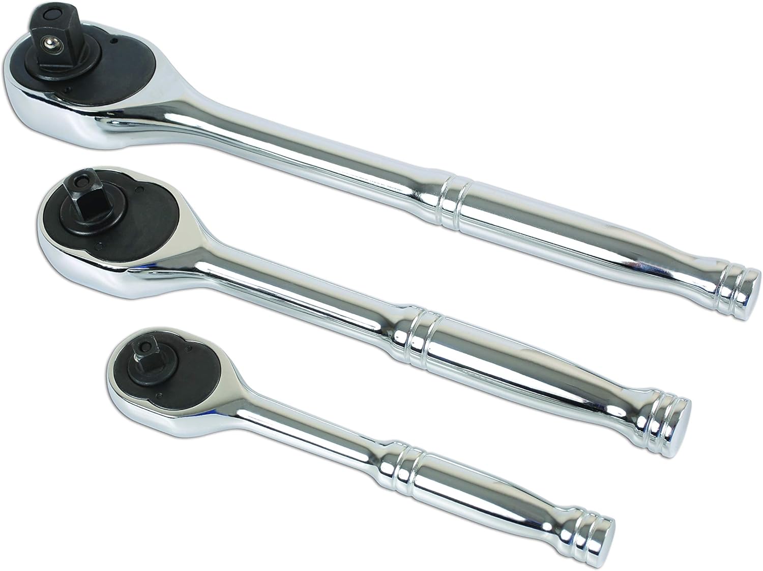 Laser 6421 Ratchet, 1/4, 3/8, 1/2-inch Dia, Set of 3