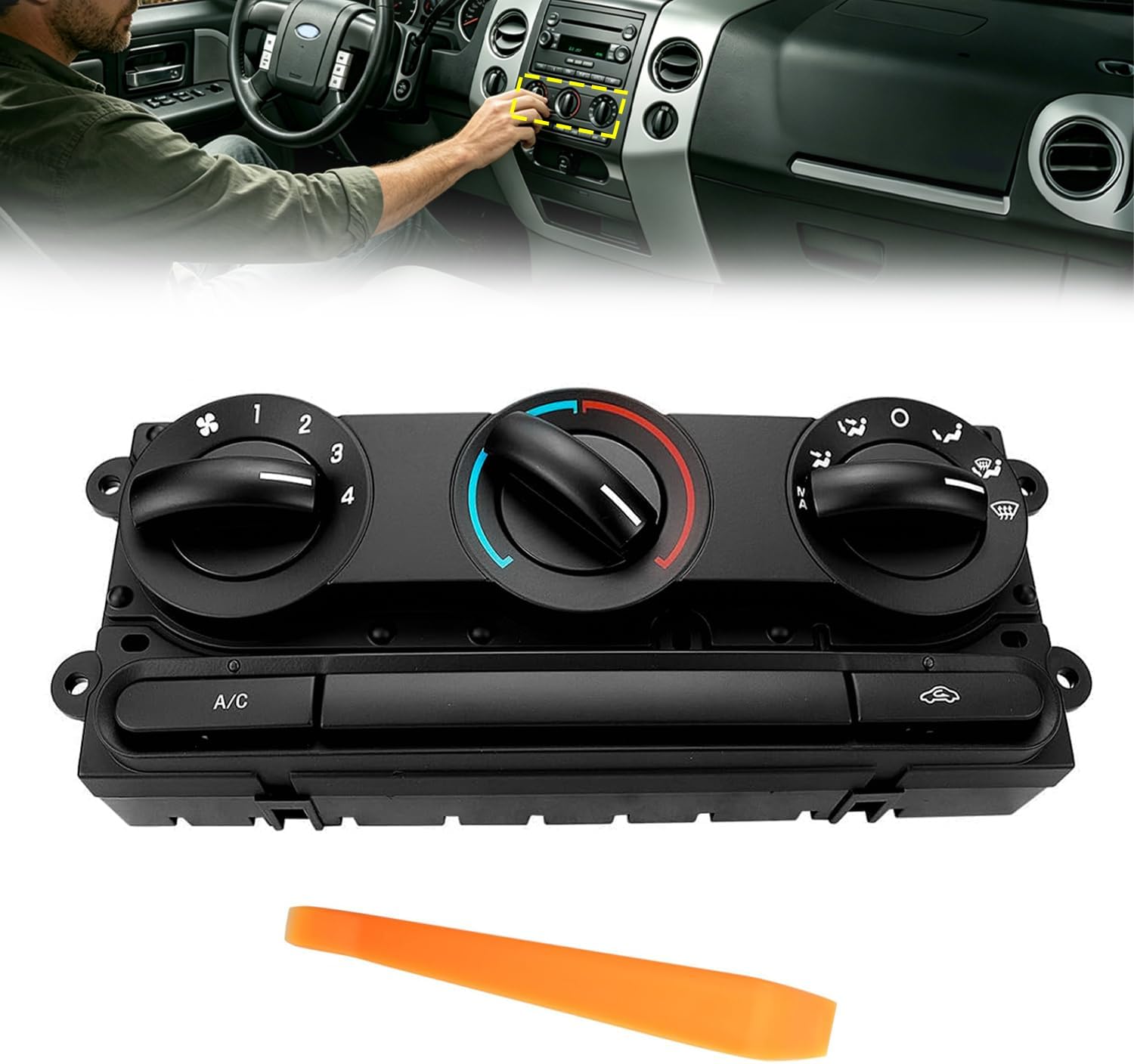 599-172 HVAC Climate Control Module Compatible with Ford F-150 & Lobo 2005-2008, Replace 5L3419980AA