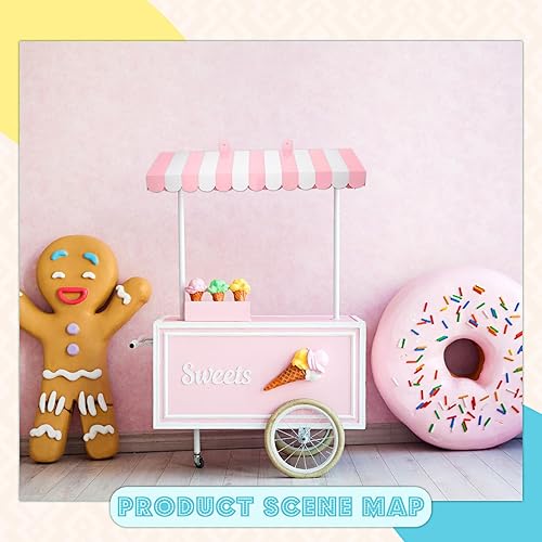 Miniatura 82 de Boao Paquete de 4 toldos de circo para decoración de toldo de cartón con rayas 3D, decoración de pared de carnaval, recuerdos de fiesta de circo