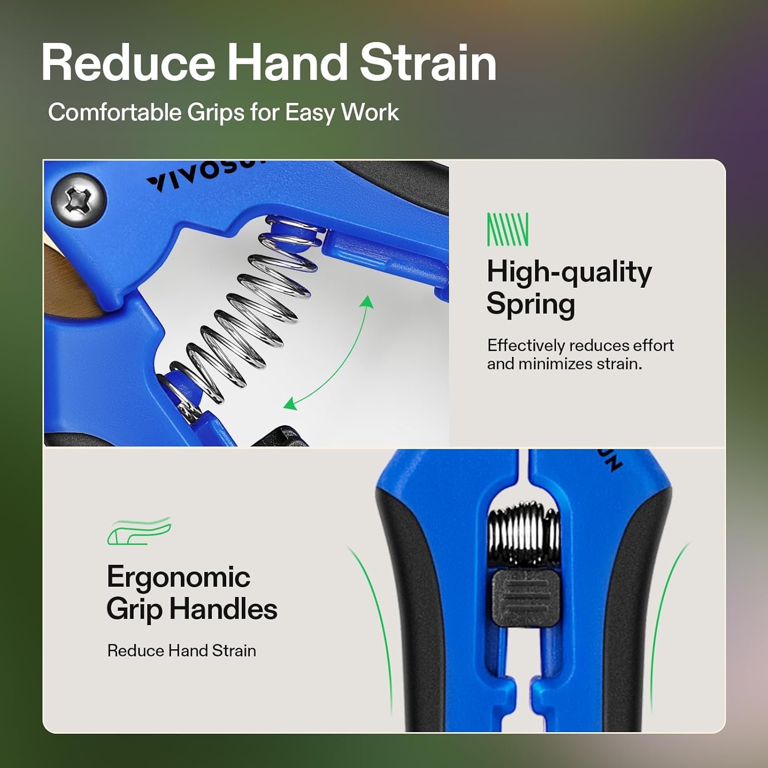 VIVOSUN 20-Pack 7 Gallon Grow Bags and Curved Gardening Scissors 6.5 Inch Hand Pruner Shear with Titanium Coated Blades 1-Pack