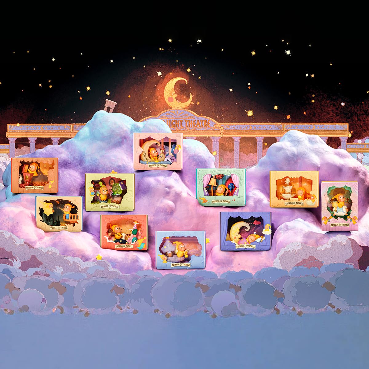 Amazon | POP MART Twinkle Twinkle Light Up シリーズシーンセット