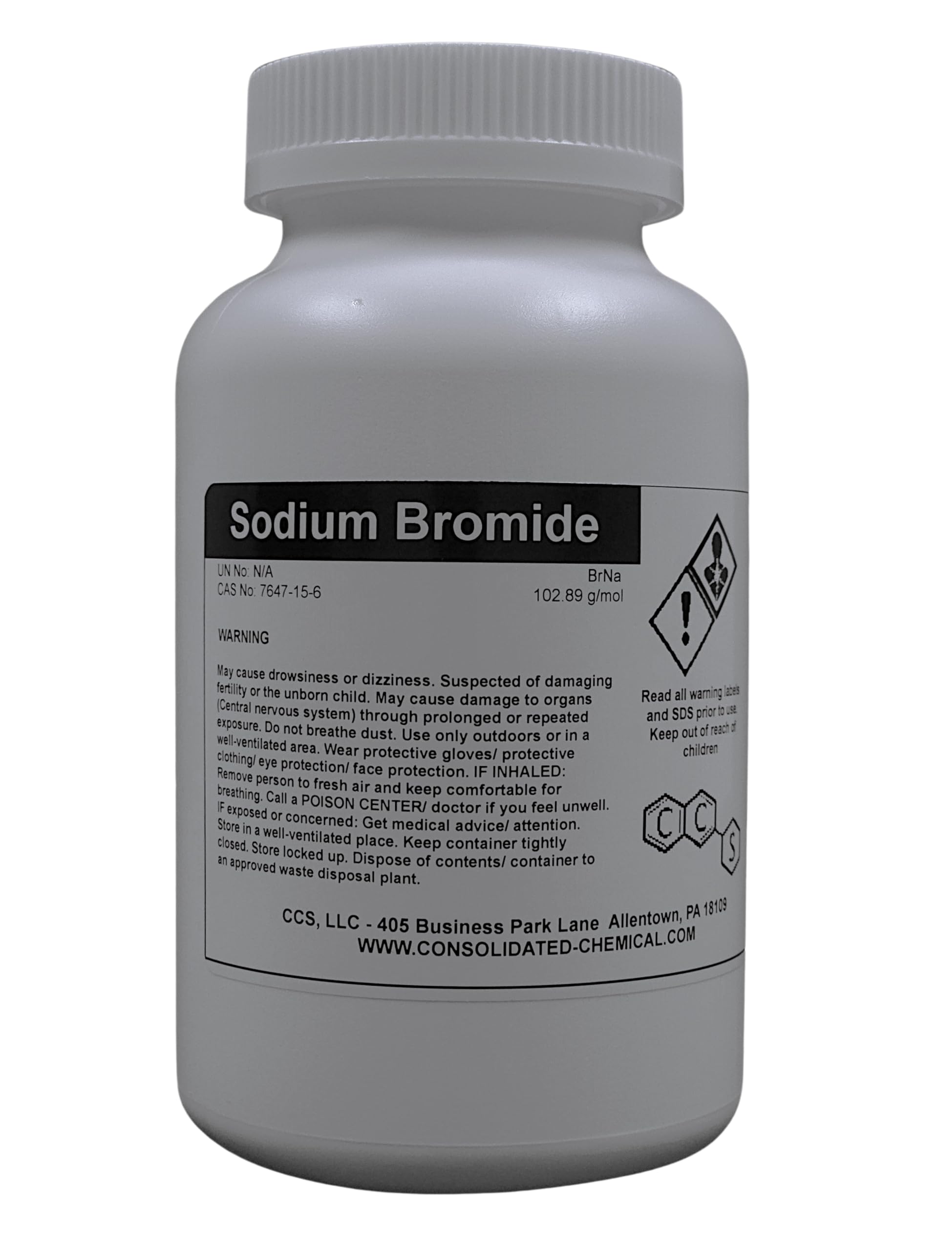 Sodium Bromide - High Purity Industrial and Laboratory Grade - Water Treatment, Photographic Processing, Chemical Industry, Laboratory Regent - 250g