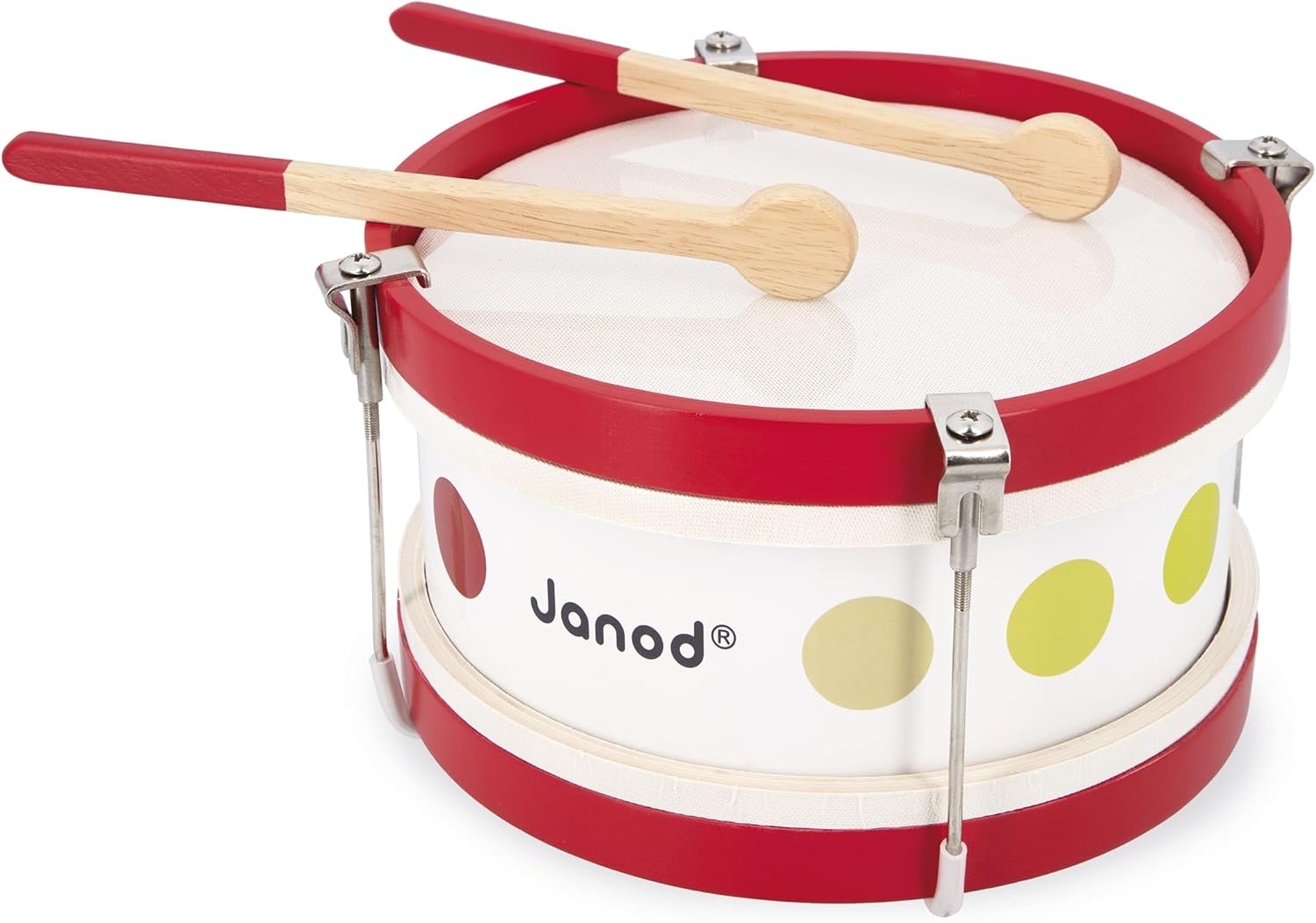 Janod Confetti Wood Drum Children's Music Set - Ages 2+ - J07608