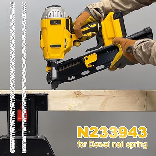 Miniatura 3 de Nailer Springs N233943 N386480 Se adapta a DeWalt DCN21PLB, DCN21PLM1, BCF30PTB, CMCN621PLB, etc. Piezas de resorte de retorno de la clavadora para