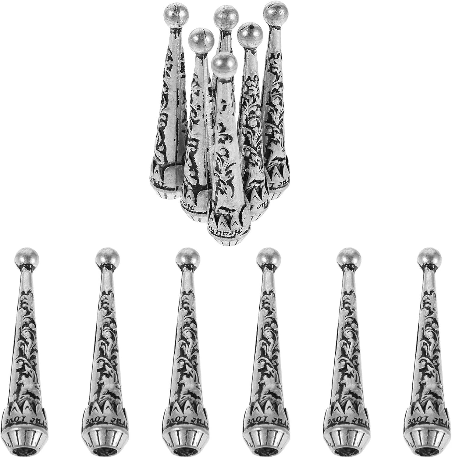 Bolo Tie Making Kit 24 Pcs Tips Metal Replacement Cord Ends DIY Bolo Making Supplies Decorative Tie Accessories Vintage End Caps