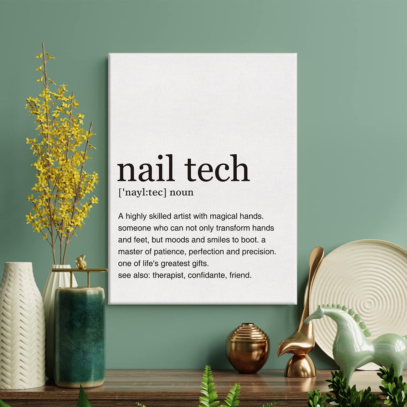Stampa Su Tela Nail Tech: Poster Minimalista Per Arredo Moderno, 30,5x38,1 Cm - 2