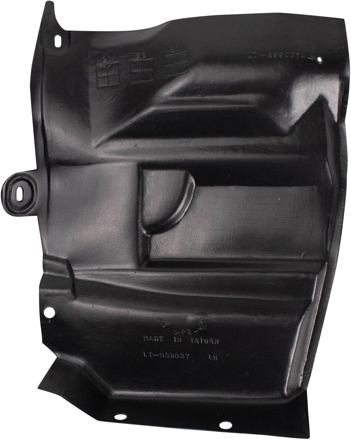 TRQ Driver & Passenger Side Fender Splash Shield Compatible with 2007-2013 Nissan Altima NI1250139 NI1251139