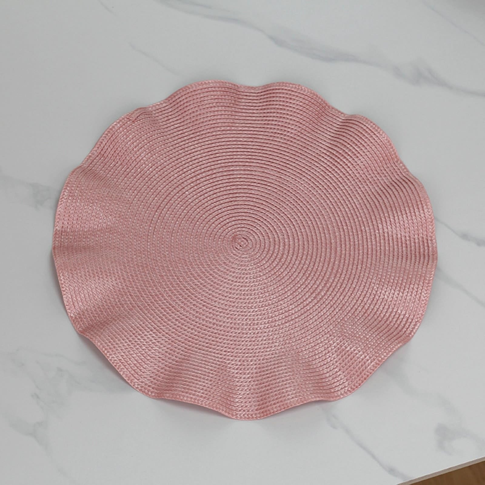 Sets de table feuille de lotus rose 38 cm (lot de 4) pour decoration de cuisine