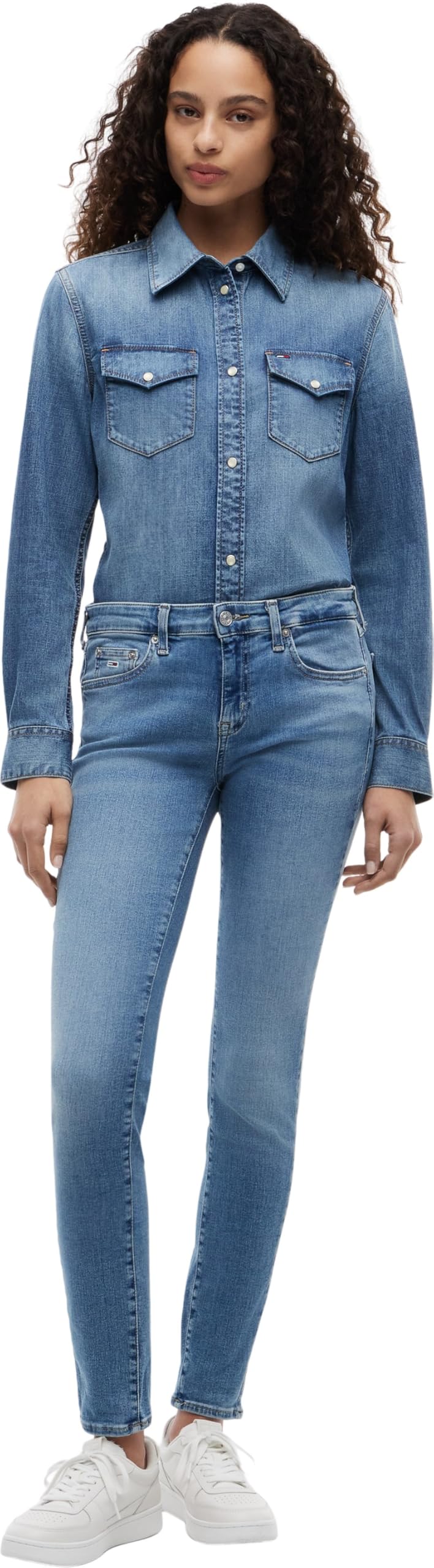 Tommy Jeans Damen Jeans Hose Sophie Stretch
