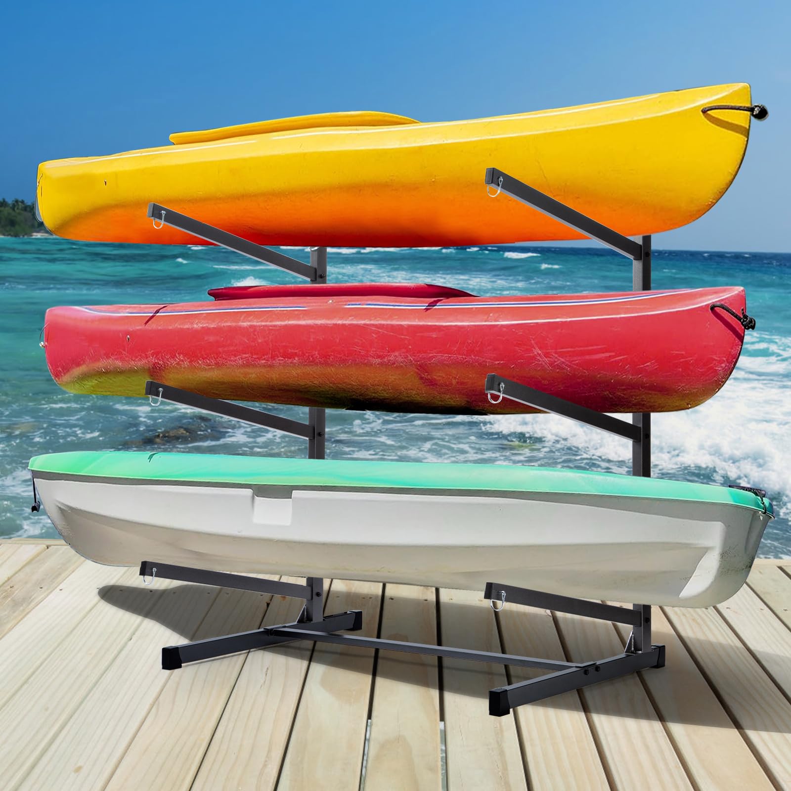 Freestanding Watercraft Storage Heavy Duty Kayak Storage Rack ...