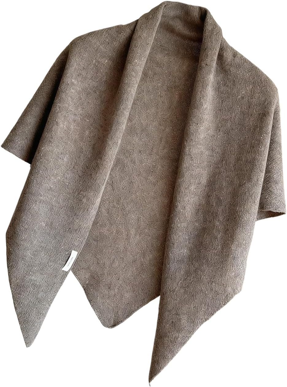 Women Wool Oversized Scarf Winter Shawl Wrap Soft Warm Triangular Cold Weather Neck Cover Warm Neck Scarf for Ladies