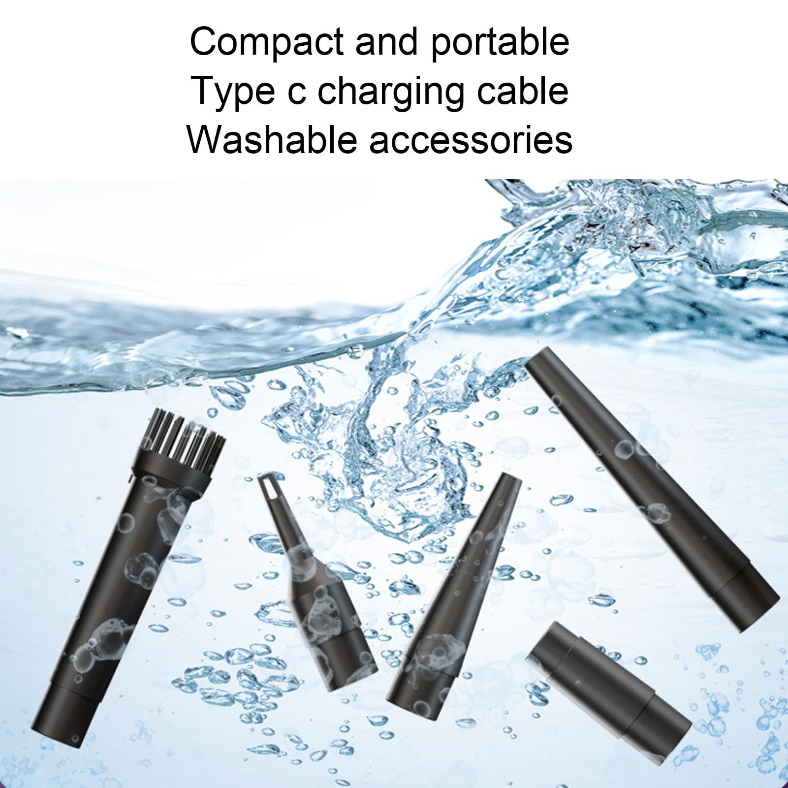 Compressed Air Duster 6000mAH Portable Electric Dust Blower with 51000 RPM Motor for Deep Cleaning of Computer Cases, Keyboards, Cars, and Fans