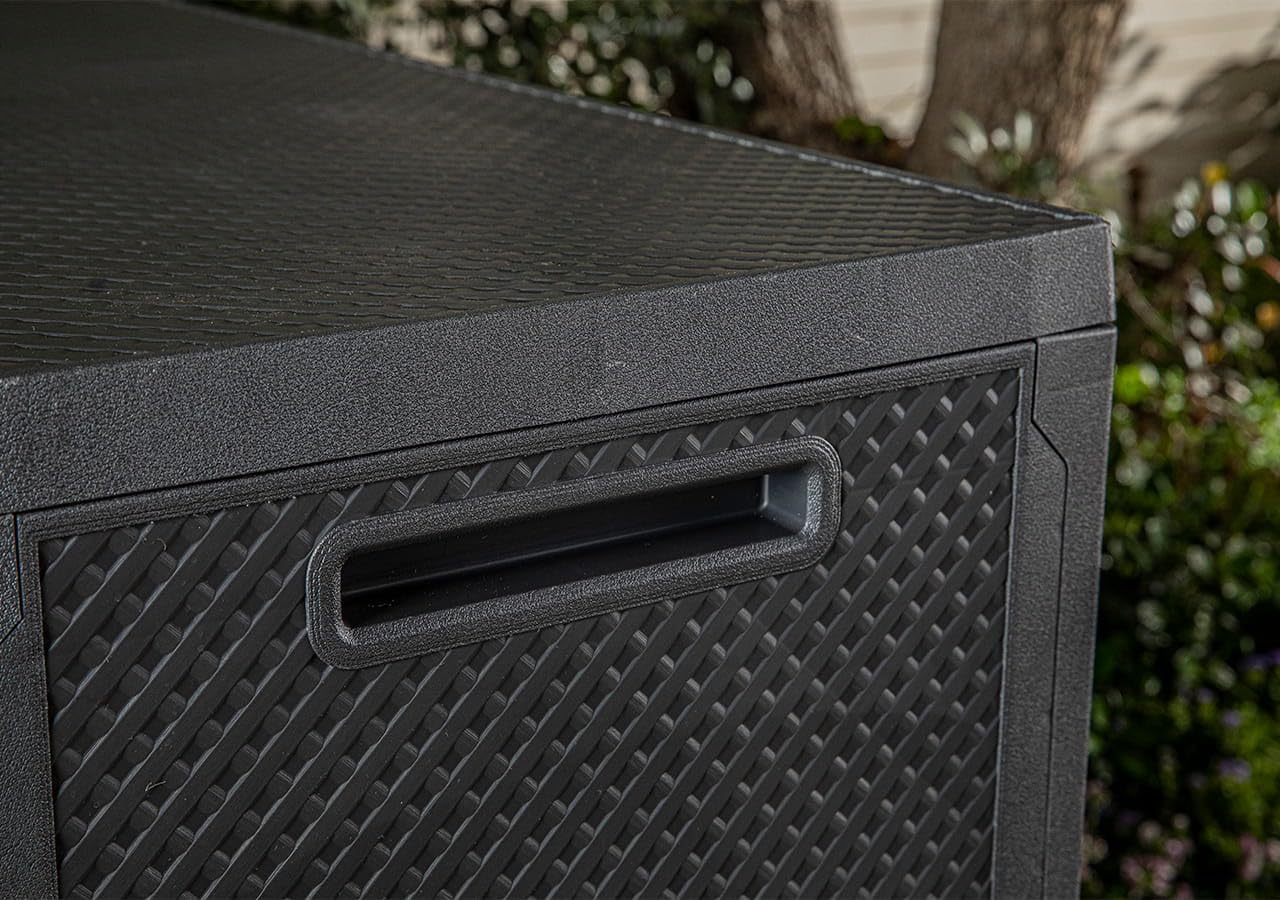 Keter Emily Boîte de rangement Graphite 270 l