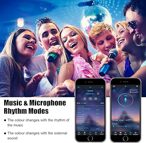 Miniatura 4 de Indmird Paquete de 2 luces RGB de 50 W, barra de luz de lavado de escenario, barra de luz RGB, para hotel, cartelera, edificio, iluminación