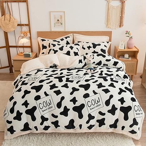 Amazon 冬用 布団カバー セット 寝具カバー 心柄 可愛い ベッドシーツ シープ調 毛布 防ダニ 保温 防寒 高密度 静電防止 ふわふわ もふもふ 北欧 来客用 床暖房対応 家庭用 引越し祝い 敬老の日 贈り物 寝具カバーセット オンライン通販