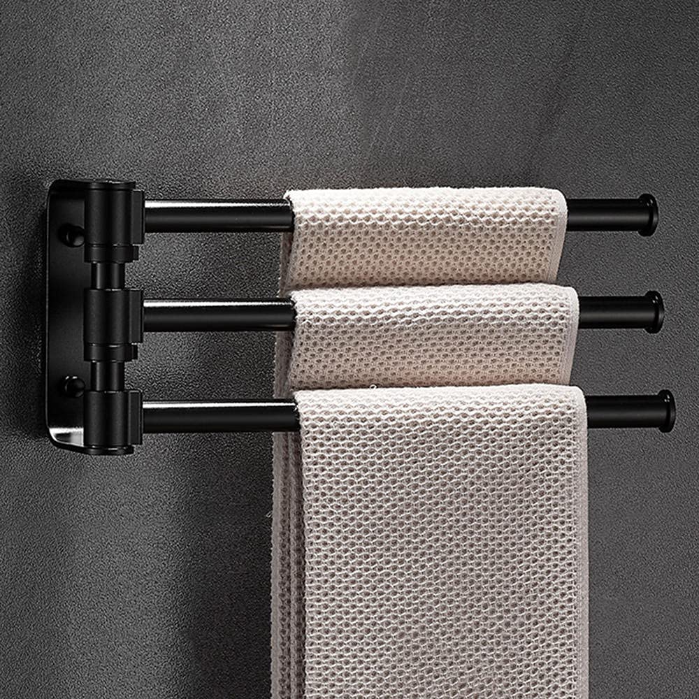 Porte-serviettes rotatif sans perçage pour optimiser les petits WC