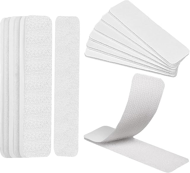 Double Sided Sticky Pads,12 Pcs no nails picture hanging strips,Strong Adhesive Sticky Pads,White Mounting Tape for Walls and Floor, Door, Plastics, Glasses, Metals(11.8 * 39.4")