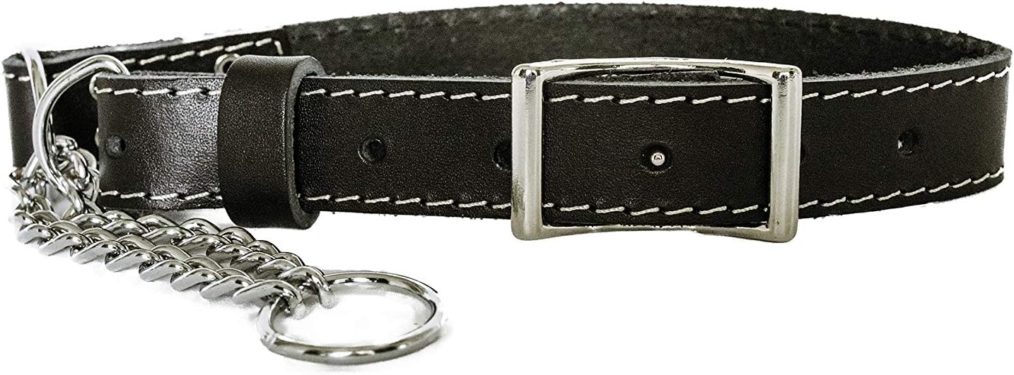 Affordable European Luxury Soft Leather Martingale Dog Collar Made in USA