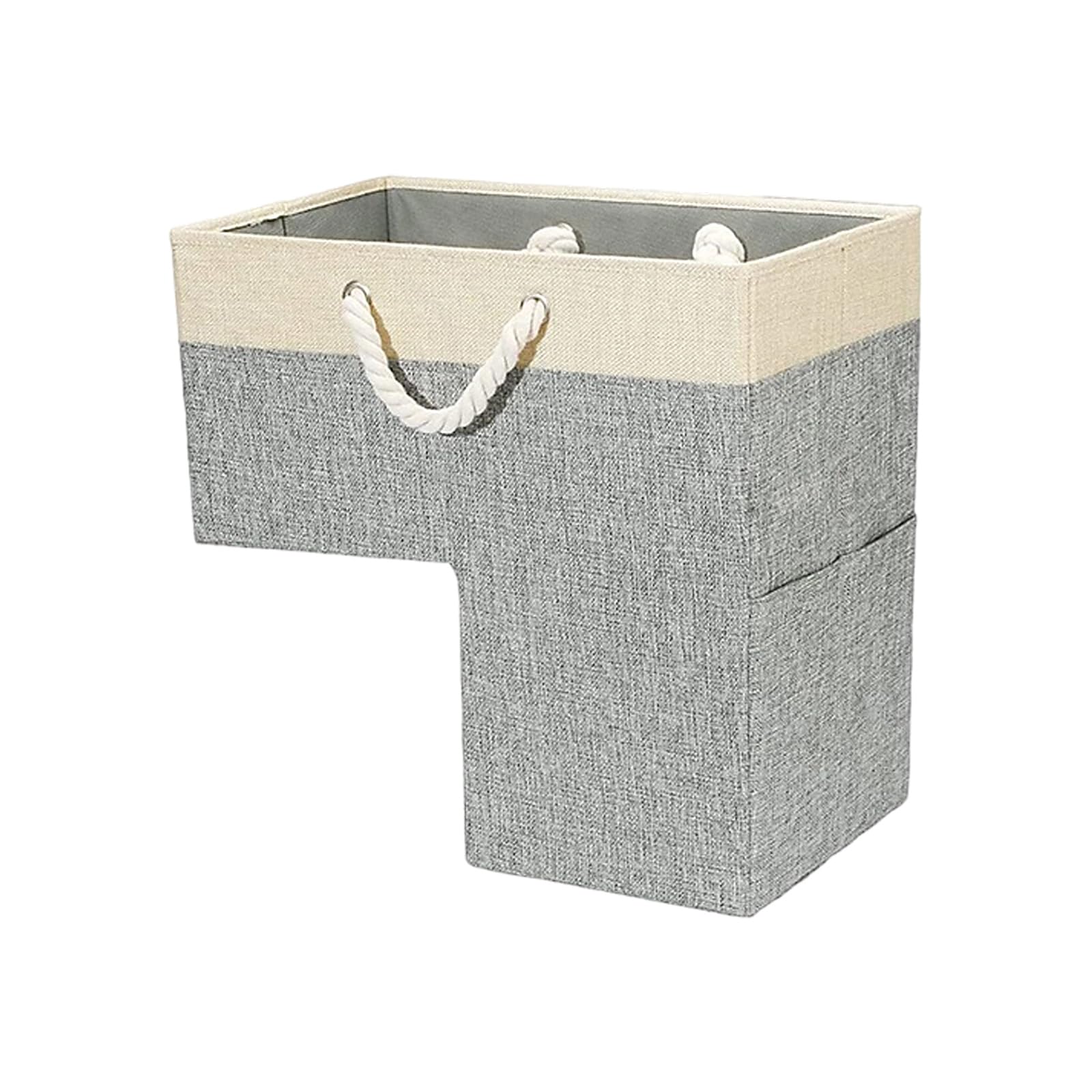 Safe Storage Basket Constructed From Safe Materials for Child and Pet Friendly Households Featuring Stair Utilization Sturdy Storage Basket