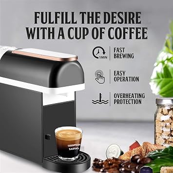 Coffee Maker Coffee Pot Office Small Espresso Machine Capsule Coffee Machine Pump Extraction Semi-Automatic Coffee Machine