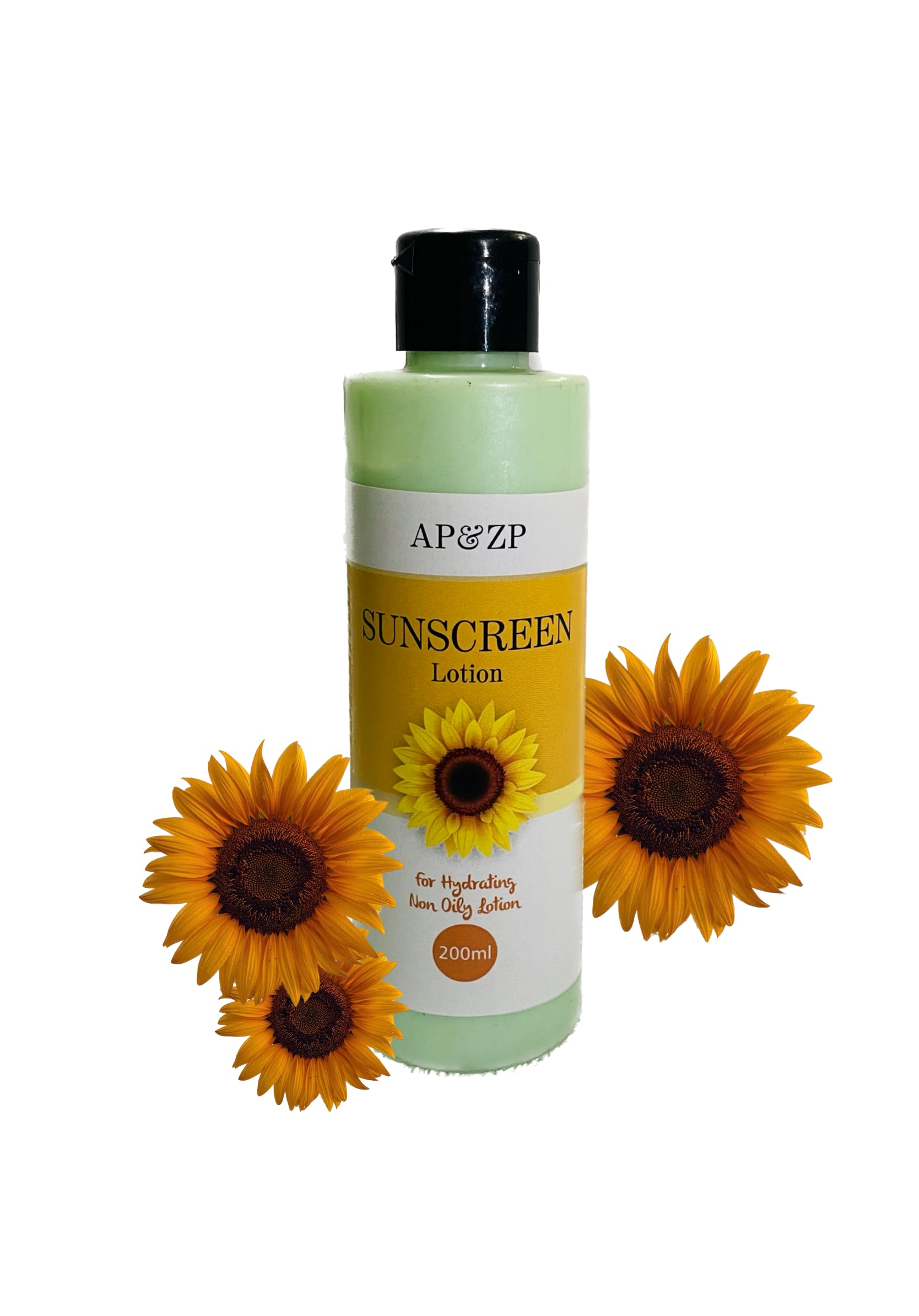 AP & ZP Natural Sunscreen SPF 30+ with Vitamin E & Herbal Extracts | for Oily Skin | Cream without White Cast | Non-Sticky Sunscreen Lotion | Paraben Free | Suitable for All Skin Types | 200 ml