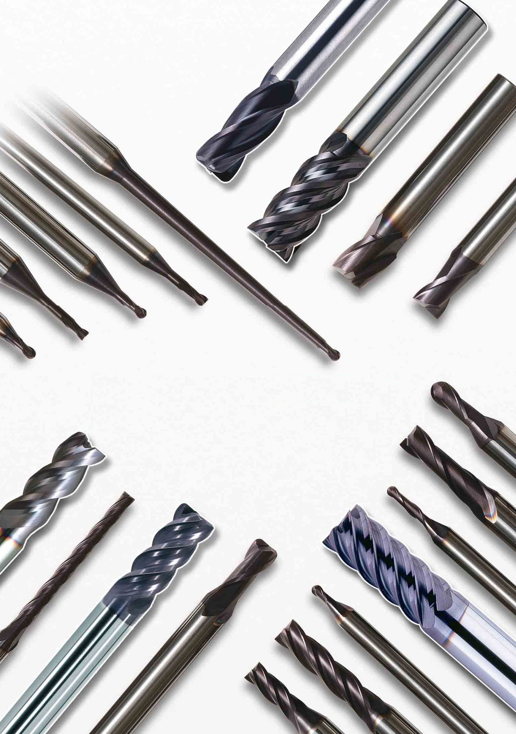 E-405C 5.0° Carbide Tapered End Mill - 3 Flute x 1/4'' Tip x 0.4687'' Large Diameter x 1/2'' Shank x 1 1/4'' Length of Cut x 3 1/2'' Overall Length