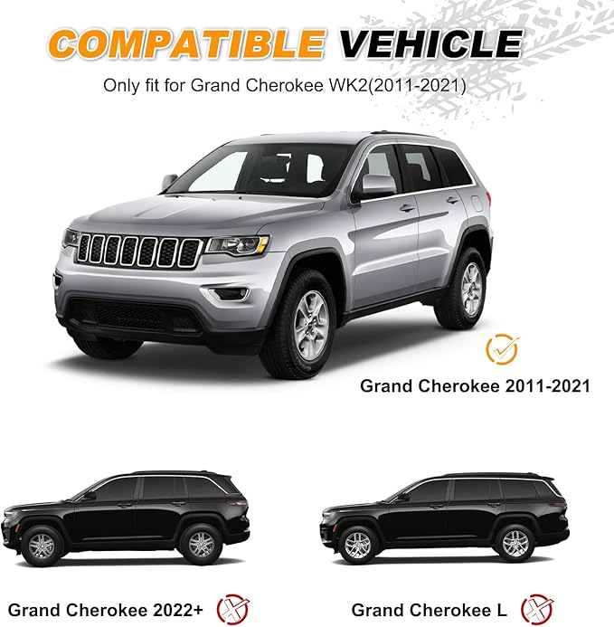Estribos laterales para Jeep Grand Cherokee 2011-2021 miniatura 3