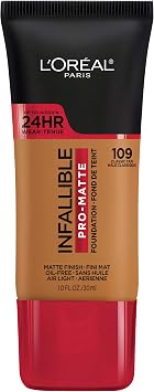 L Oreal Paris Infallible Pro   Matte Foundation Makeup, 109 Classic Tan, 1 fl. Oz Parallel import goods