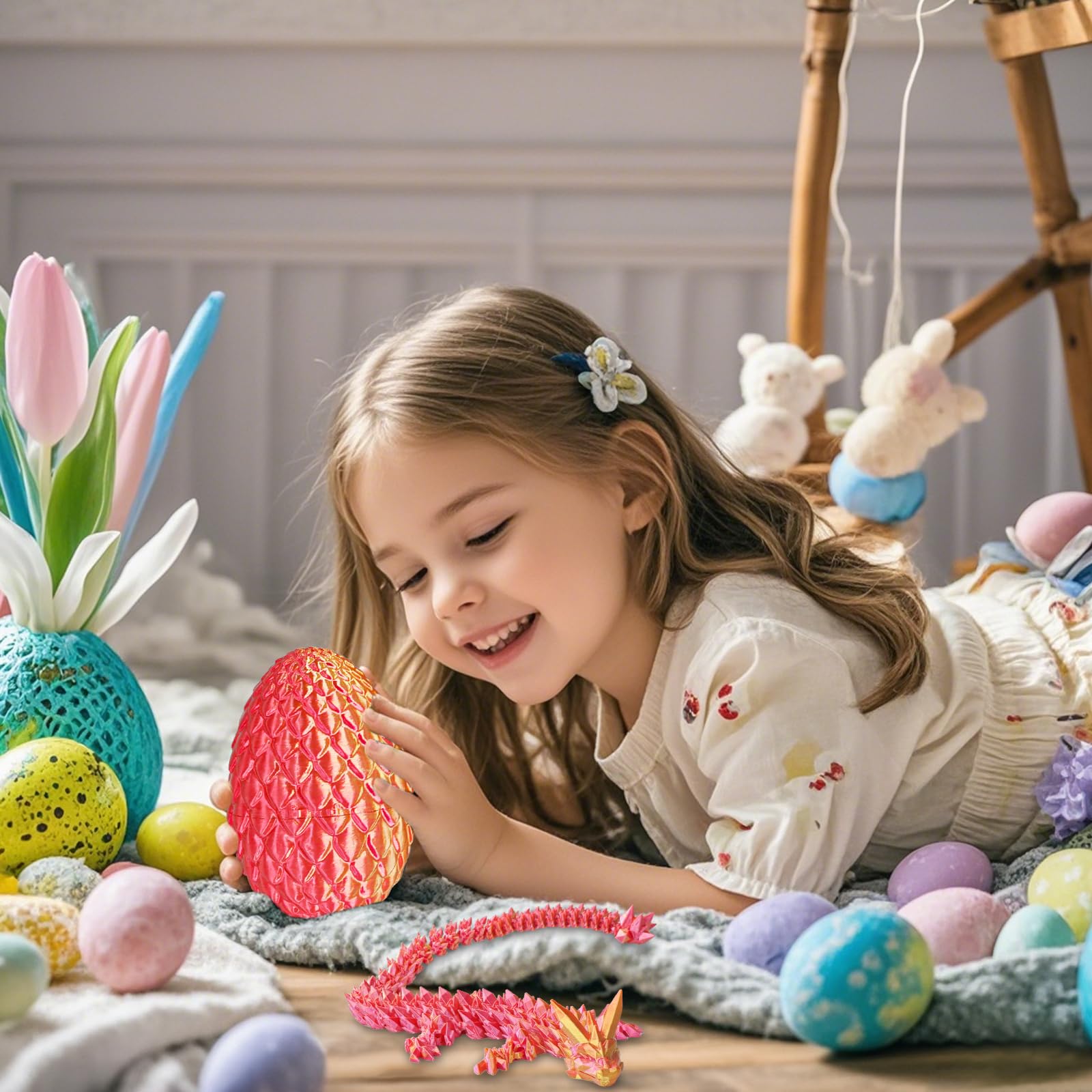 Balkwan Surprise Dragon Egg with Dragon Inside, Gifts for Kids and Adults 3D Printed Fidget Toy, Ideal for Christmas Easter - Image 4