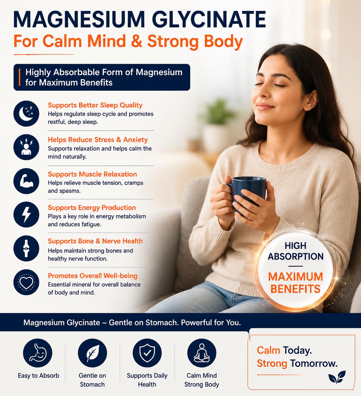 Syrup | Choline Bitartrate, L-Carnitine, Fish Oil, DHA EPA & Magnesium Glycinate Syrup for Kids, Men & Women | Sugar Free Litchi Flavour Neuro Nutrition Syp | Brain, Memory & Focus Support | 150 ml — Amazon image 5