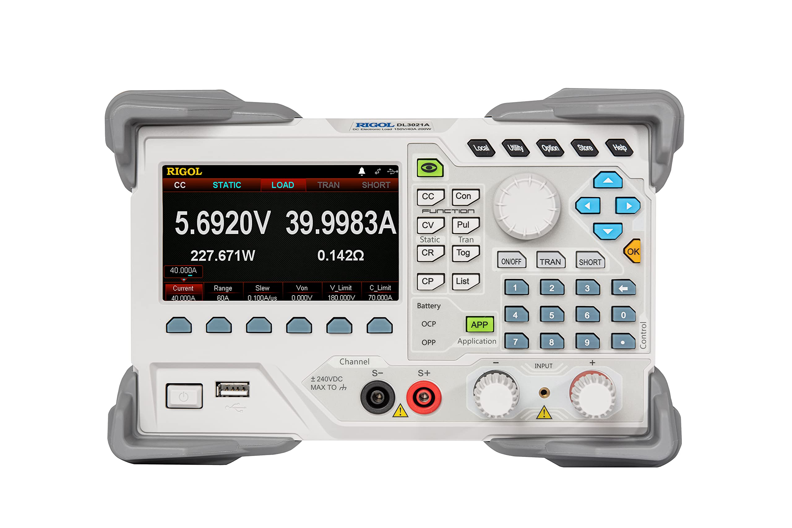 Rigol DL3021A Programmable DC Electronic Load,DC 150V/40A,200W Total Power,30kHz Highest Frequency,Readback Resolution 0.1mV/0.1mA