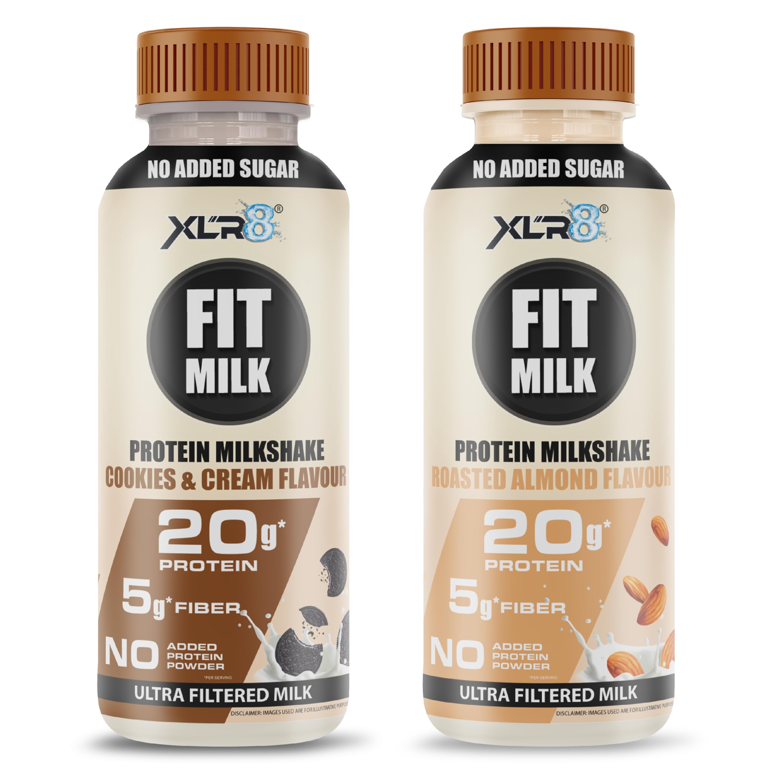XLR8 FitMilk Protein Milk | 20g Protein Milkshake 250ml (Pack of 2