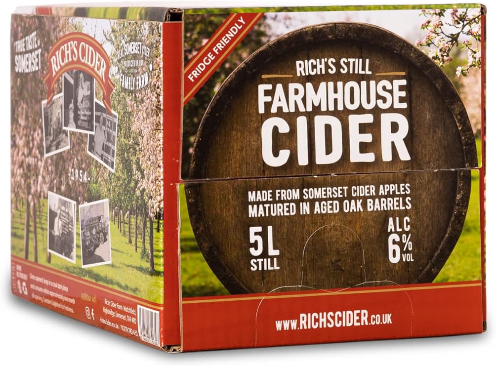 Rich's Cider Farmhouse Cider Medium 6 ABV 5L BIB Amazon.co