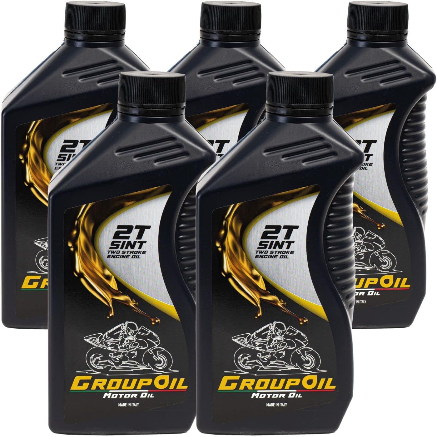 Lubrificanti GROUPOIL 2T Sintetico 5x1L Olio Moto 2 Tempi - Foto 3