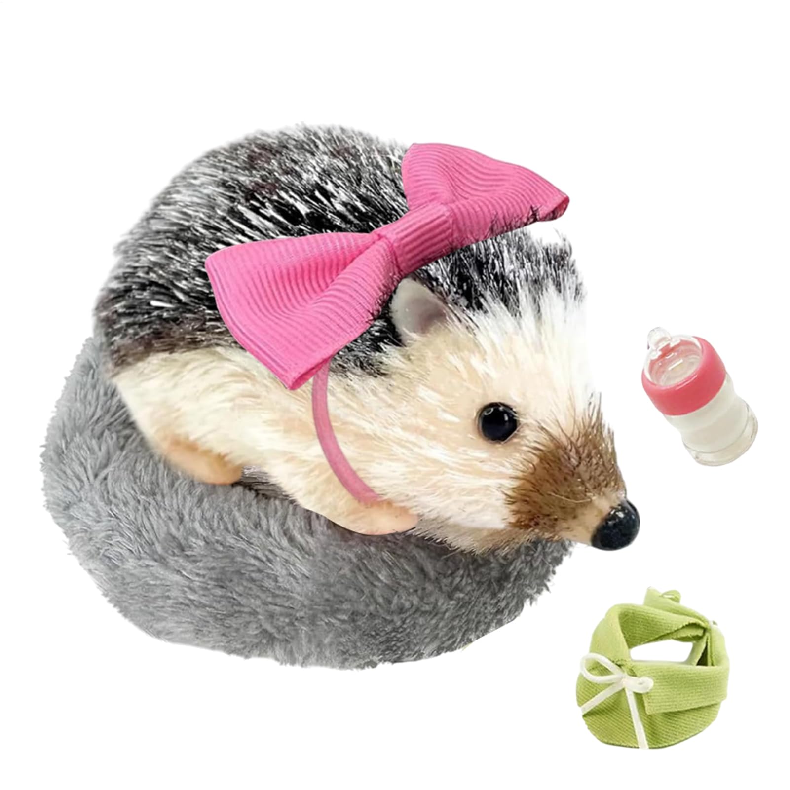 Generico Hedgehog Plush Toy, Soft Hedgehog Toy, Realistic Design, Sturdy Material, Silicone Animal Model, Ideal for Living Room, Bedroom, Study, Indoor Home Decorations, 2.76x5.12 inches