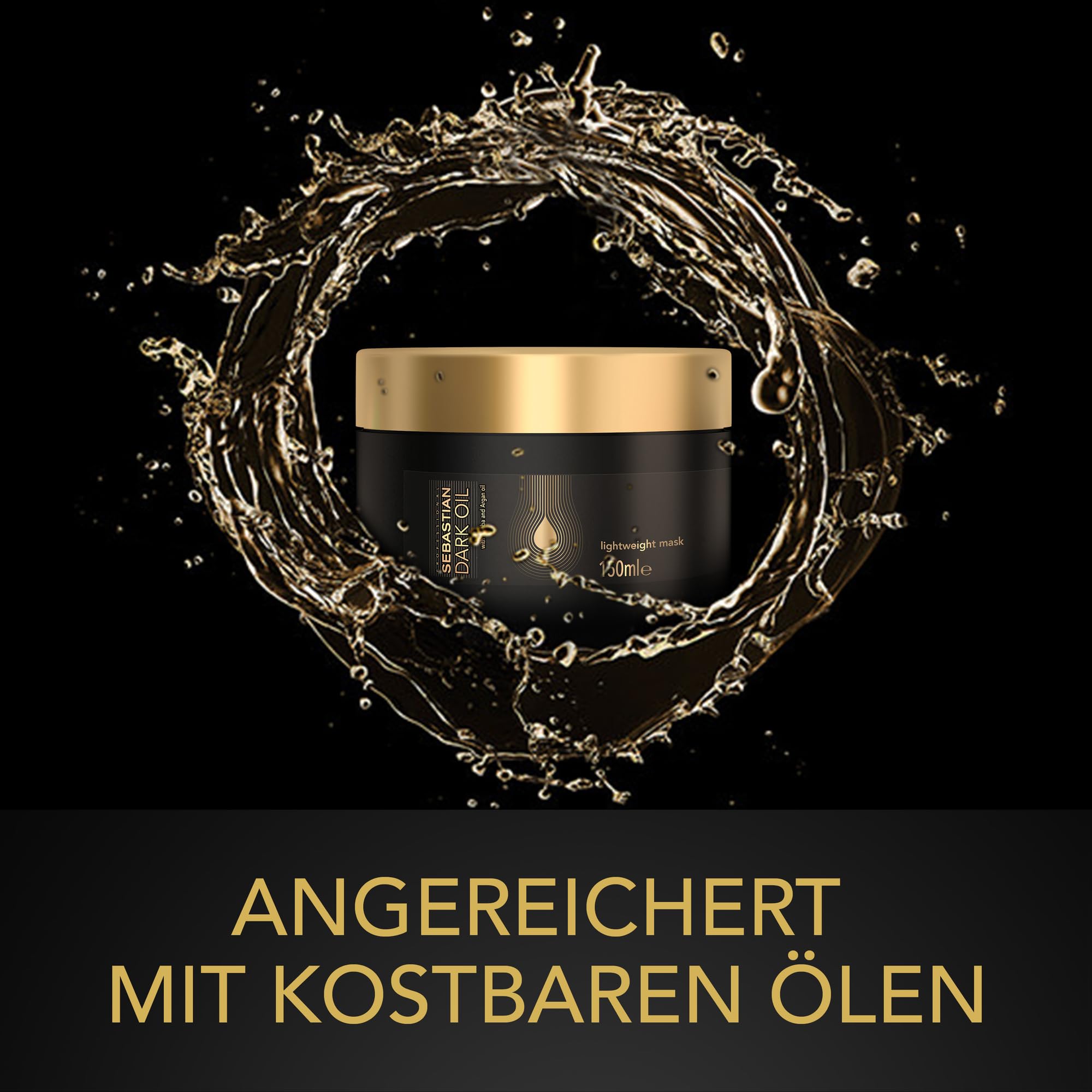 Sebastian Professional Dark Oil Hair Care | Glättet & nährt das Haar | Schwerelos | Für alle Haartypen 2 Pack