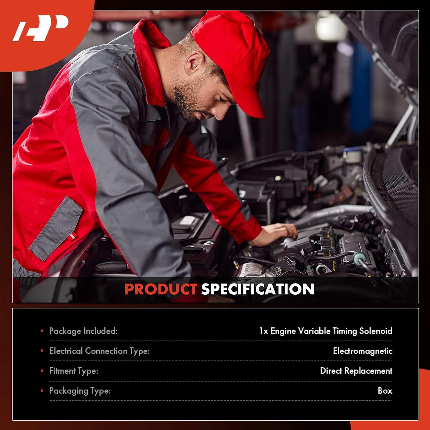 A-Premium Intake or Exhaust Engine Variable Valve Timing Solenoid Compatible with Ram 1500 & Jeep Grand Cherokee, Wrangler, Cherokee & Dodge Grand Caravan, Charger, Journey & Chrysler 200 300