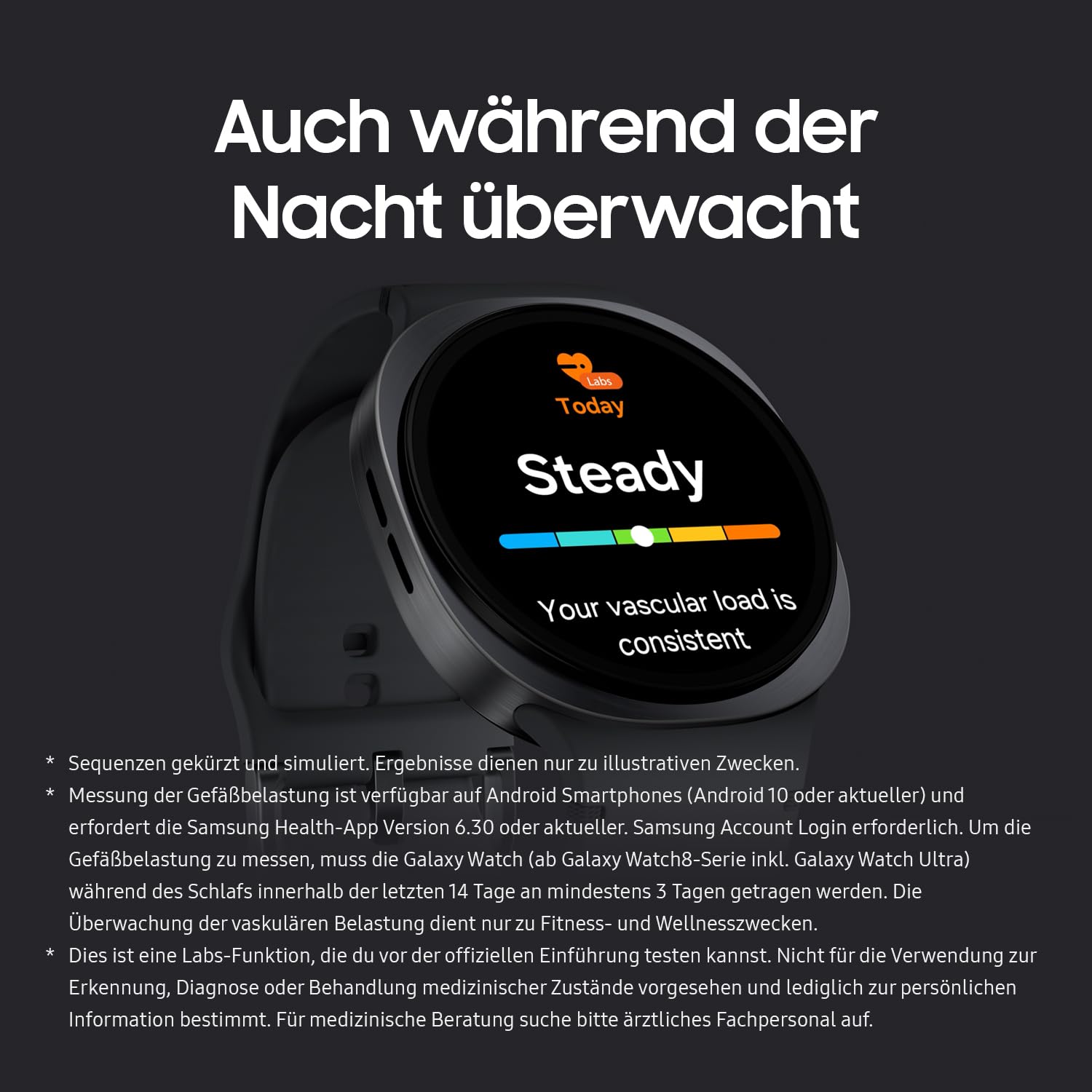 Samsung Galaxy Watch8 Smartwatch 40 mm Bluetooth Graphite Fitness-Uhr mit Galaxy AI