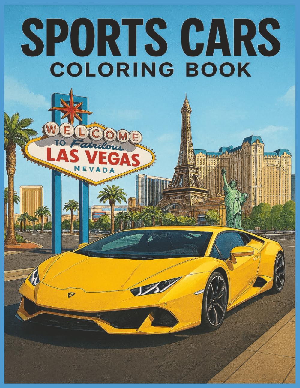 Sports Cars Coloring Book: Stress-Relief Coloring for Car Lovers and Gearheads