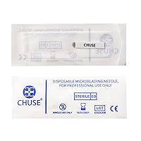 Vista 2 de Chuse A16 50pcs Maquillaje Permanente Manual Ceja Tatuaje Arco Hoja 16 Agujas Curvadas