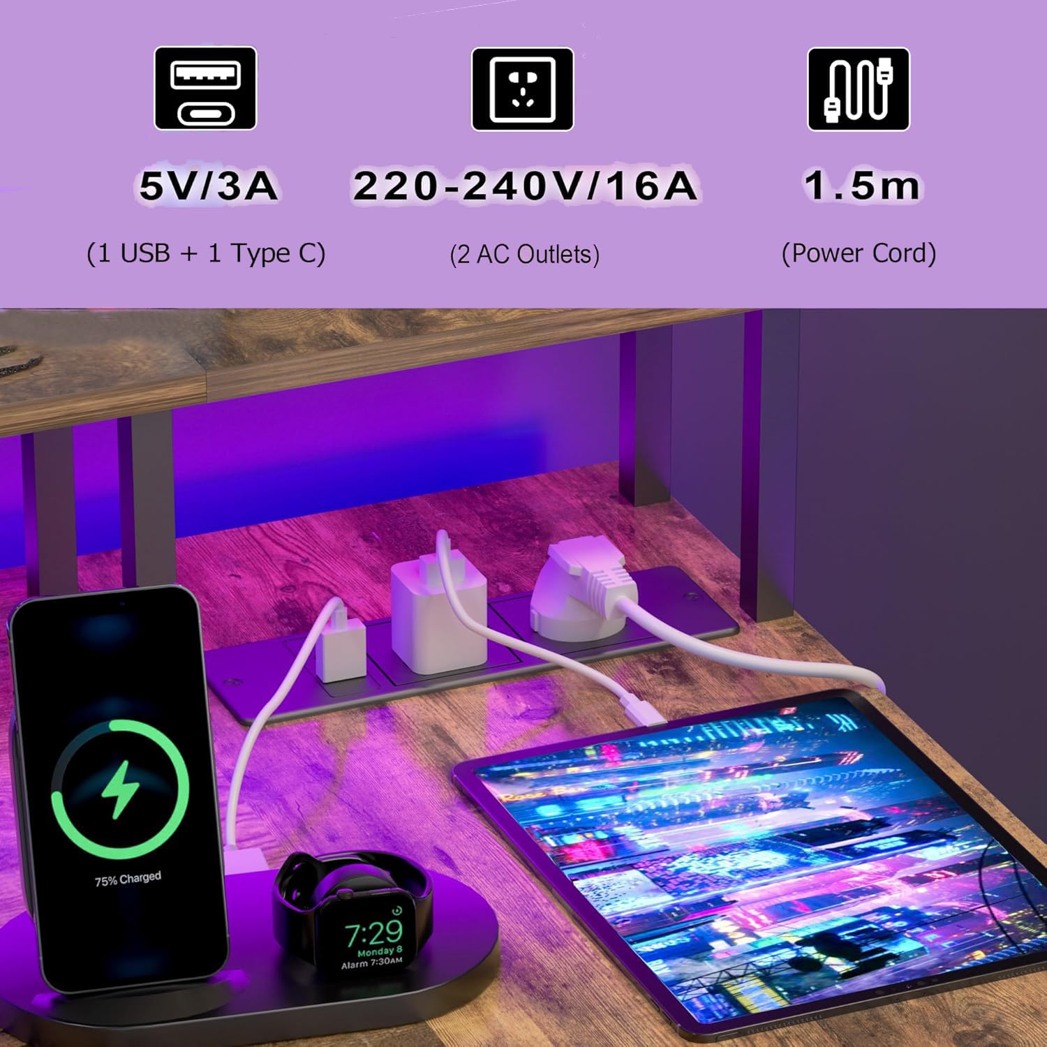 BEXEVUE L-vormig Klein Hoekbureau - 120x70 cm Computerbureau Gaming Schrijftafel, Omkeerbare Grote Opbergplanken, Boekenplank Werkstation Gamer voor Studie Speel Werk Slaapkamer Thuis Kantoor