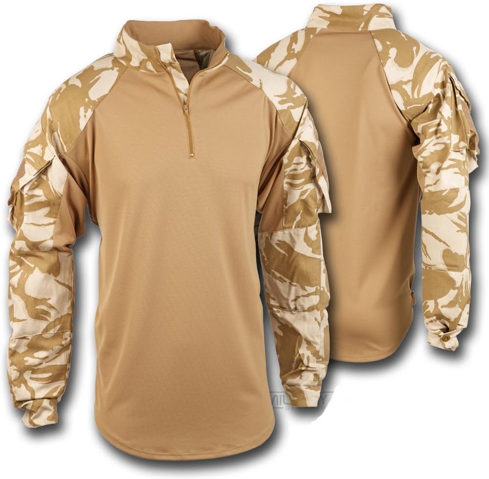 British Military Under Body Armour Combat Shirt - Desert CAMO